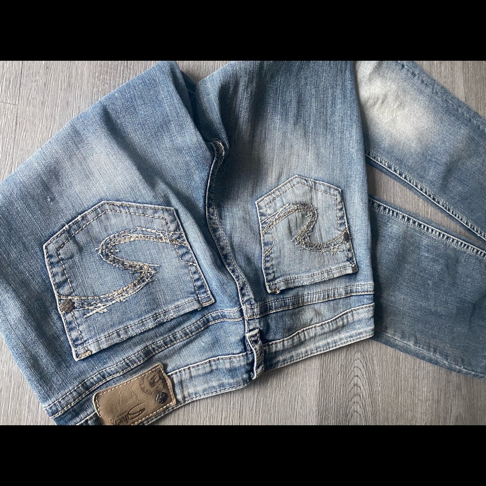 Silver Jeans Size 28 Length 33 Aiko Bootcut